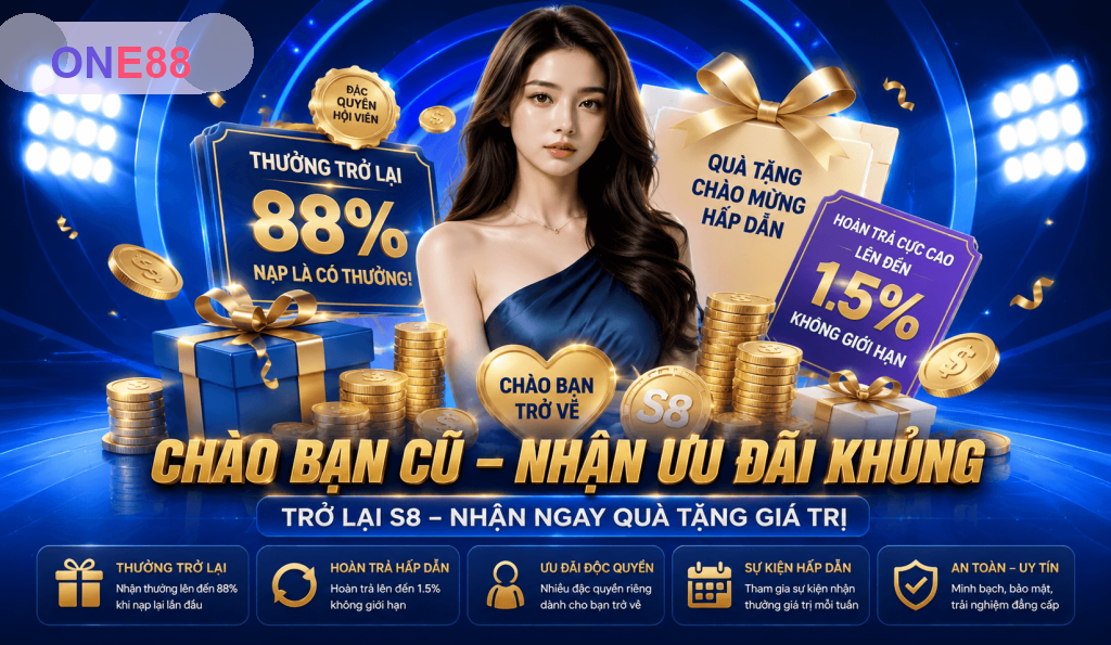 Khuyến Mãi ONE88 – Ưu Đãi Hội Viên, Vòng Quay Và Thưởng Hấp Dẫn